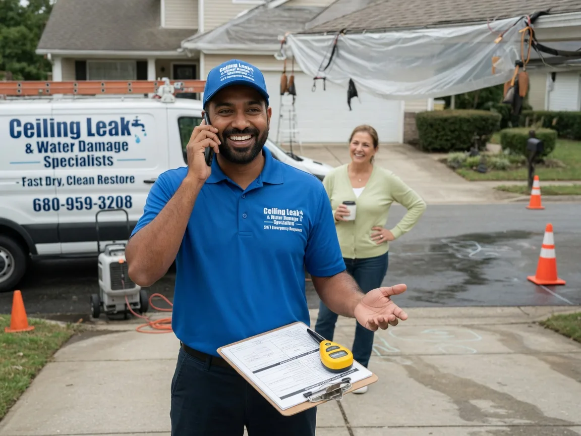Ceiling Leak Cleanup Liberty Center, OH FAQs